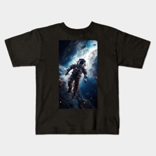 Action Packed Adventure: Cosmic Exploration with Fitness and Athletics Kids T-Shirt